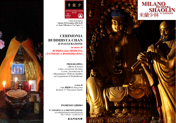 CERIMONIA BUDDHISTA CHAN-inaugurazione