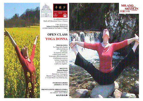 OPEN CLASS YOGA DONNA MiS 2014