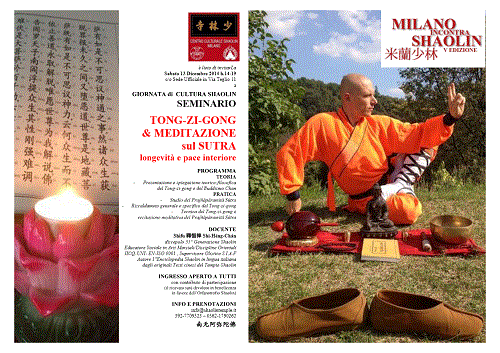 SEMINARIO-SHAOLIN TONG-ZI-GONG & SUTRA - MiS 2014