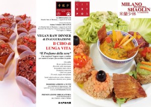 VEGAN RAW DINNER INAUGURAZIONE - MiS 2015